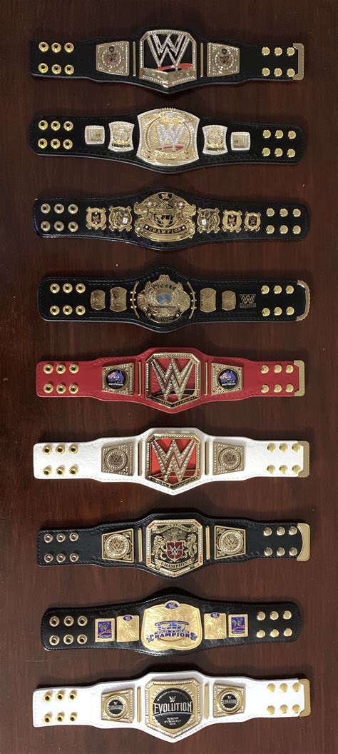 WWE Handmade World Heavyweight Wrestling Championship REPLICA Adult Size Leather Adult Belt 2MM - Customize Belt - WWE Champion Belts, wwf (17) Sale Price 199. . Mini wwe belts